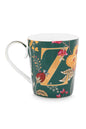 A TABLE Mug ALPHABET -Z Vert en porcelaine