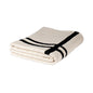 ACCESSOIRE Plaid Isaia Beige/noir en coton