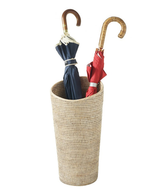 ACCESSOIRE Porte-parapluie Blanc en rotin