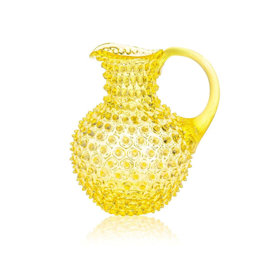 A TABLE Carafe cristal de Bohême Citrine pointe diamant 1L