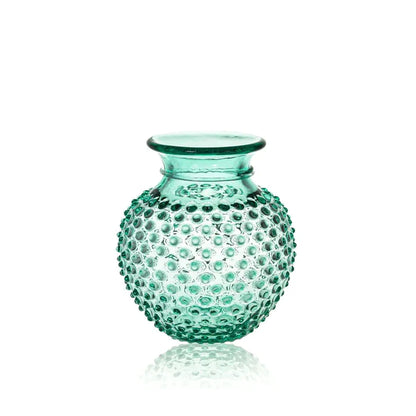 DECORATION Vase à col clouté Beryl en cristal de Bohême
