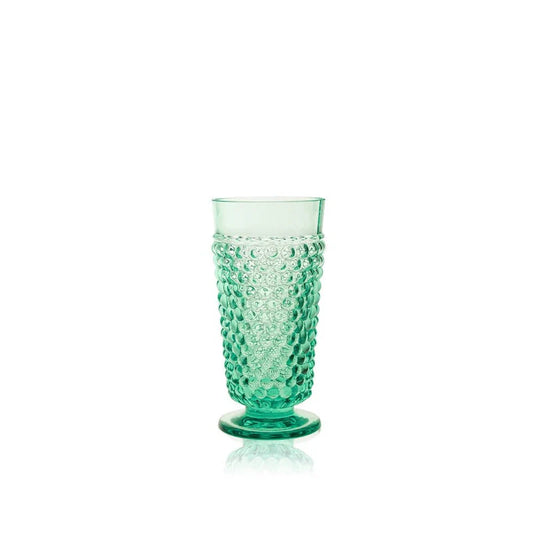 A TABLE Verre Set VAP à clous Béryl en cristal de Bohême