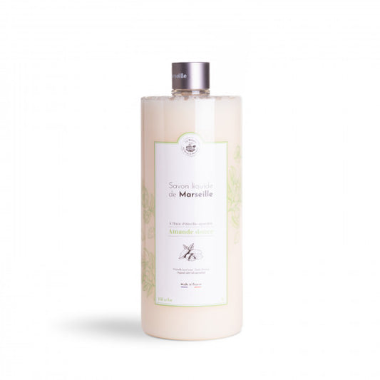 SALLE DE BAIN Savon liquide de Marseille 1L Amande Douce