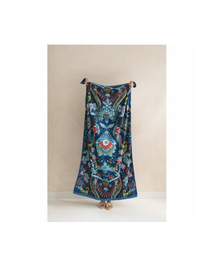 ACCESSOIRE Drap de bain Kyoto Beach Bleu foncé en coton
