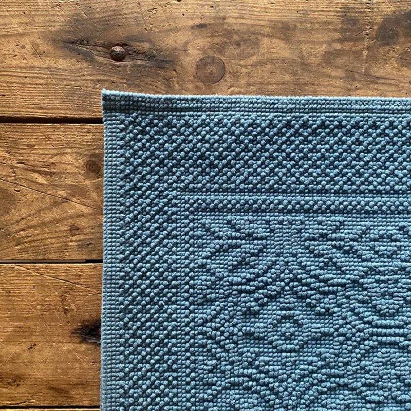 Tapis de bain Kymi 55x110 Bleu stone