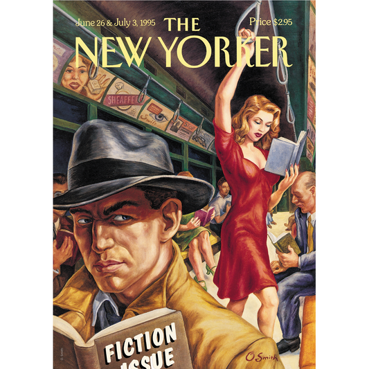 DECORATION Murale illustration THE NEWYORKER METRO 44 SMITH   30X40