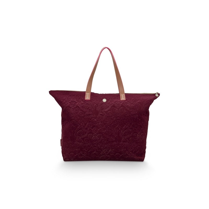 ACCESSOIRE Totebag Velvet bordeau