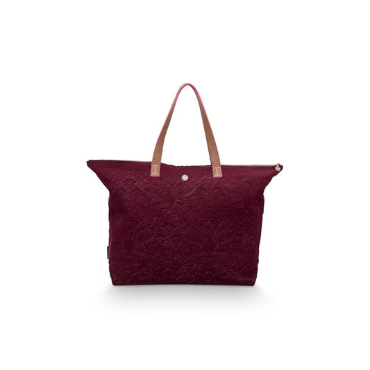 ACCESSOIRE Totebag Velvet bordeau