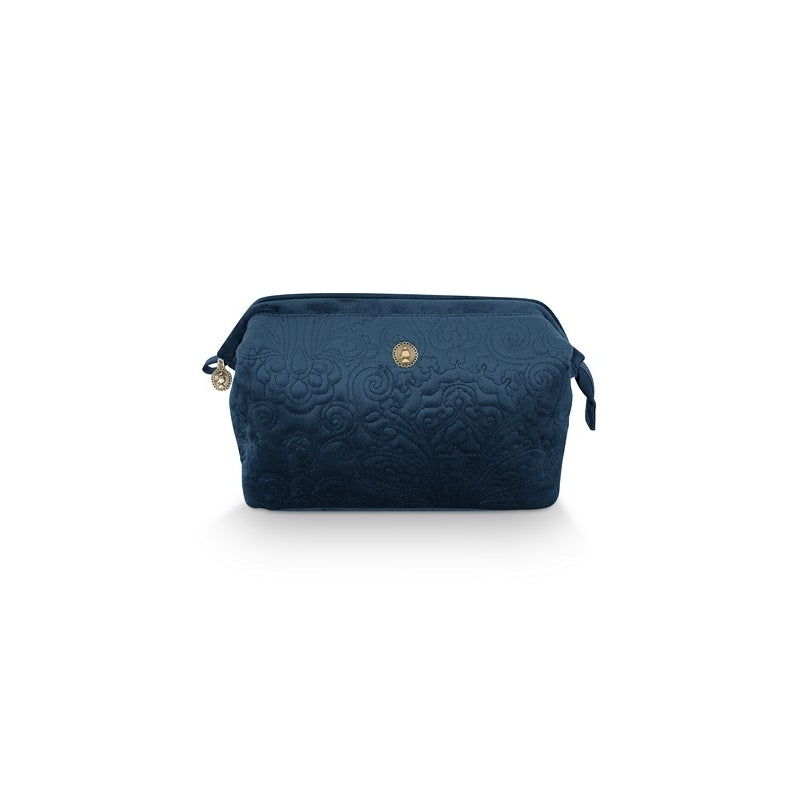 SALLE DE BAIN Rangement Trousse de toilette Bleu Velours