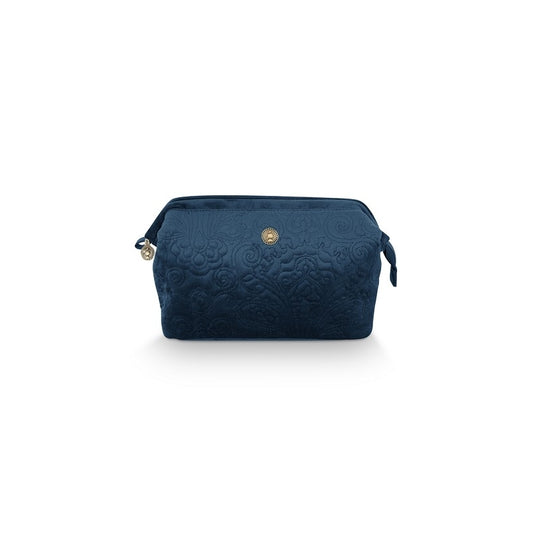 SALLE DE BAIN Rangement Trousse de toilette Bleu Velours