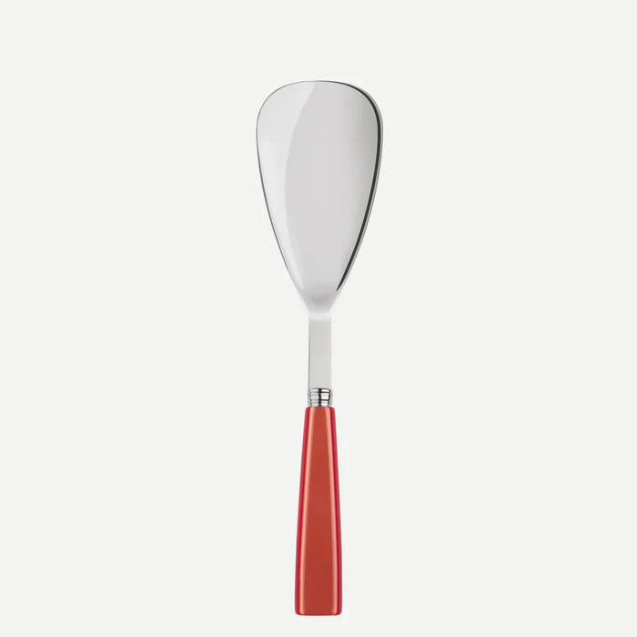 A TABLE Cuillère à riz ICONE Orange -Inox et carbone