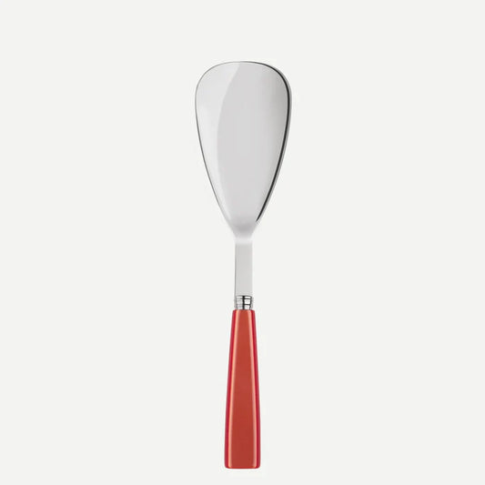 A TABLE Cuillère à riz ICONE Orange -Inox et carbone