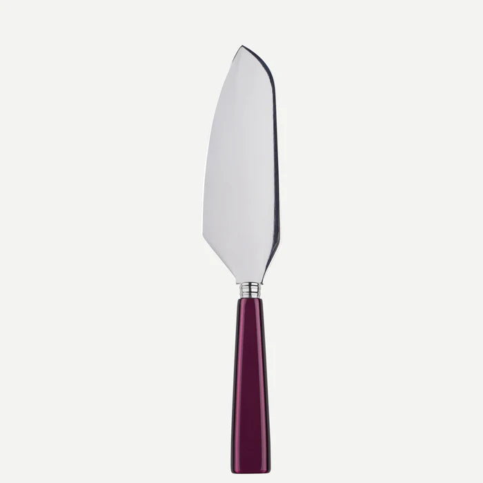 A Table Pelle à tarte coupante ICONE Aubergine -Inox et carbone