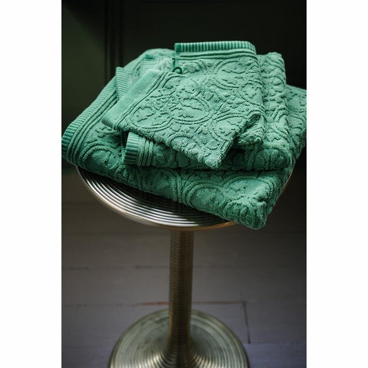 SALLE DE BAIN Serviette de bain Tile Vert en coton