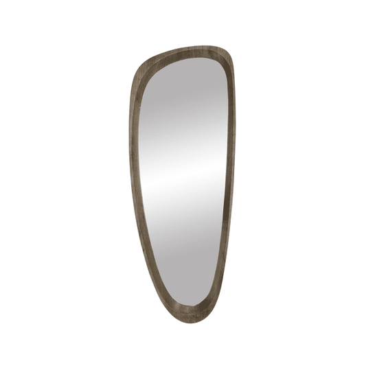 DECORATION Miroir Taupe placage en pin