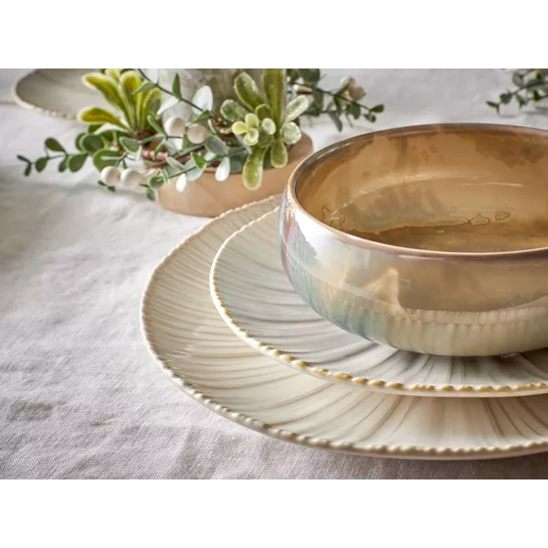 A TABLE  Assiette plate MYSA Blanc en porcelaine