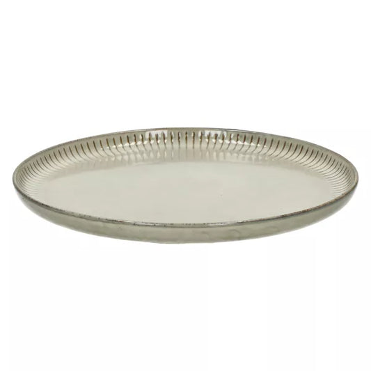 A TABLE  Assiette plate HENRI Gruau en grès