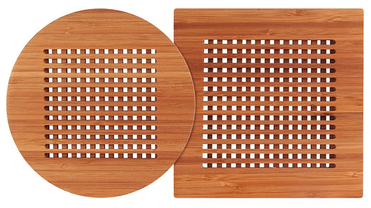 EN CUISINE Set de 2 dessous de plat en bambou