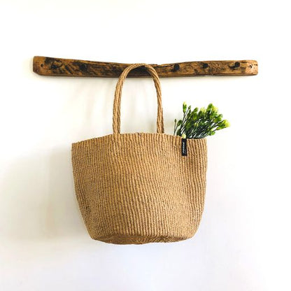 ACCESSOIRE Panier Kiondo Porté à l'épaule, poignée tissée Marron M