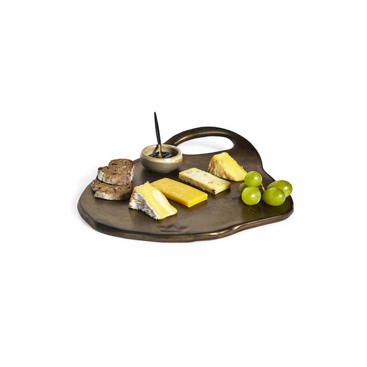 A TABLE Assiette céramique LOLA platinium -Mat