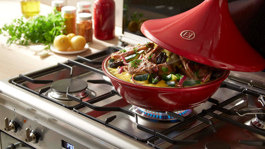 EN CUISINE Tajine 26cm Grand cru (rouge) en céramique