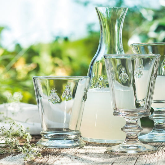 A TABLE Verre Set de 4 Gobelets transparents ABEILLE