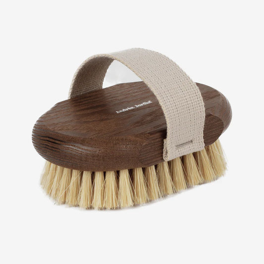 SALLE DE BAIN Brosse de massage à sec Frêne sangle Beige