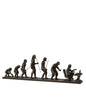 DECORATION figurine Evolution de l'homme résine bronze