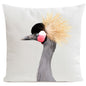 DECORATION Coussin Grue cendrée 60x60