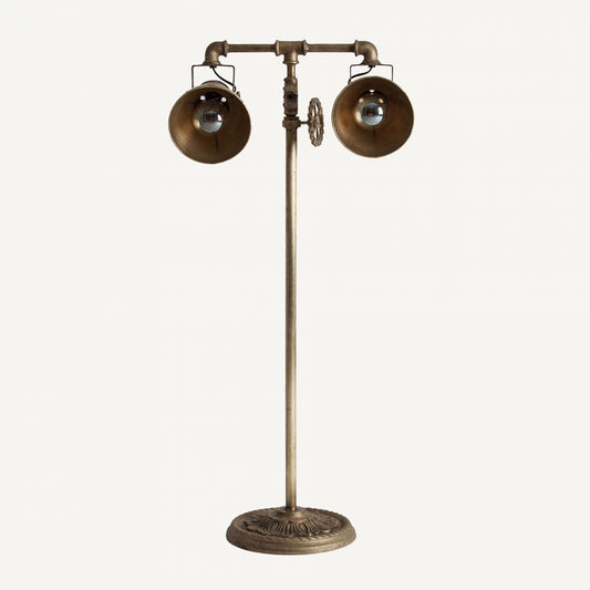 LUMINAIRE A Poser Lampe OTTAWA en Fer Couleur or finissage vieux