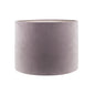 LUMINAIRE Abat-jour BRIGHTON velour rond Gris