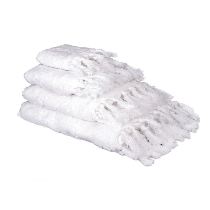 SALLE DE BAIN Serviette HAMMAM Blanc M en coton