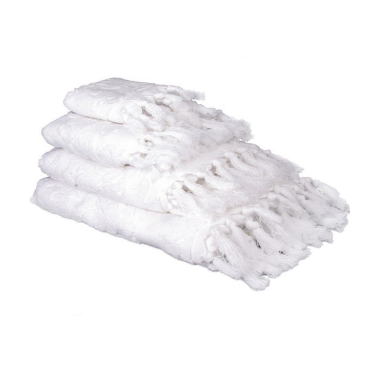 SALLE DE BAIN Serviette HAMMAM Blanc M en coton