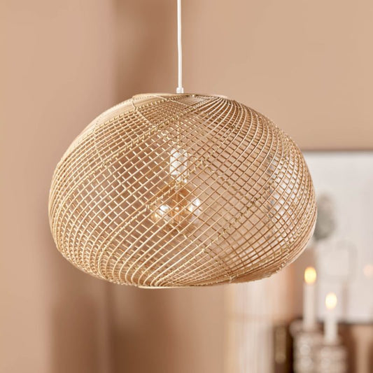 LUMINAIRE Suspension  LYNN en bambou M