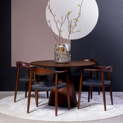 AMEUBLEMENT Chaise accoudoirs en frêne FRANCKLIN  Marron