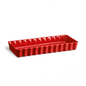 AU FOUR Plat long rectangulaire Grand cru Rouge en céramique