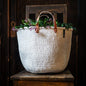 ACCESSOIRE Panier de marché Kiondo Anses courtes Blanc M