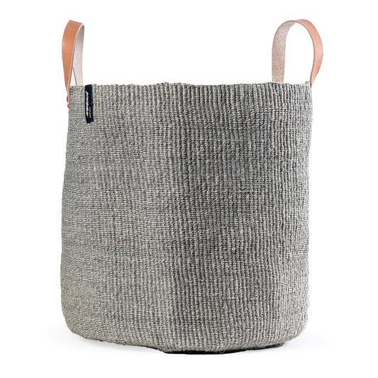 ACCESSOIRE Panier de marché Kiondo Anses courtes Gris clair L