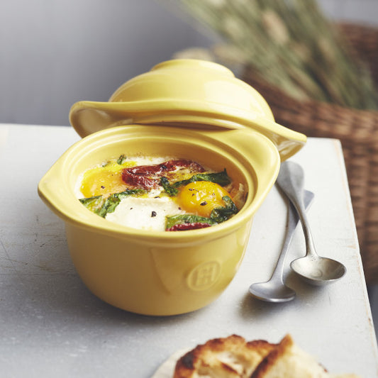 AU FOUR La Cuisson à l'oeuf Jaune Provence en céramique