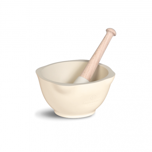 EN CUISINE Mortier et pilon Farine en céramique