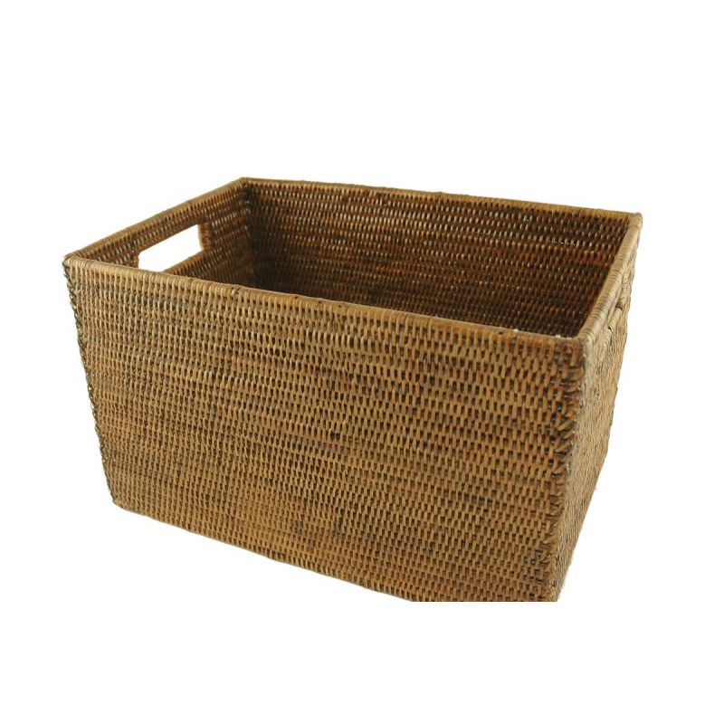 DECORATION Panier ouvert en rotin