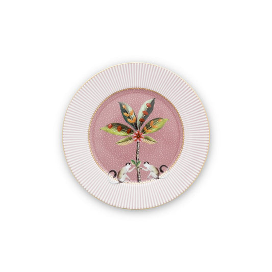 A TABLE Assiette à pain LA MAJORELLE Rose en porcelaine