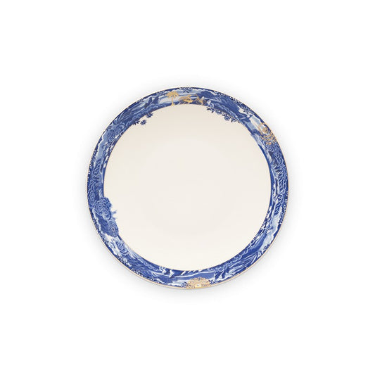 A TABLE  Assiette creuse Héritage bordure bleue en porcelaine