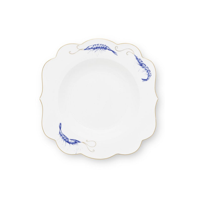 A TABLE  assiette creuse Royal Yerseke en porcelaine