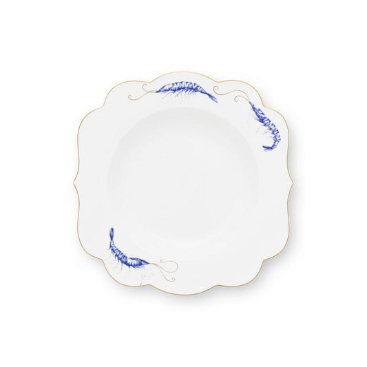 A TABLE  assiette creuse Royal Yerseke en porcelaine