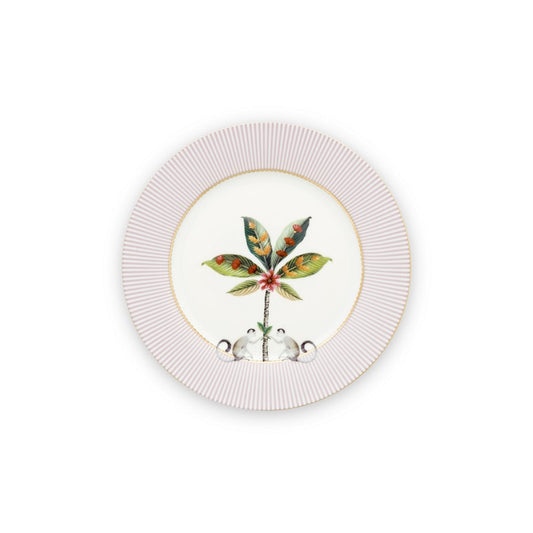 A TABLE  Assiette dessert 21CM LA MAJORELLE Rose en porcelaine