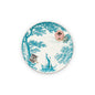 A TABLE  Assiette plate BATEAU Vert d'eau en porcelaine