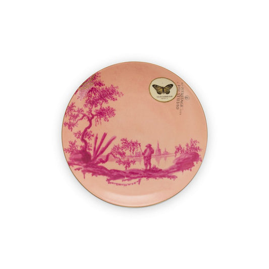 A TABLE  Assiette HERITAGE Rose en porcelaine