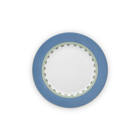 A TABLE  Assiette plate 26,5CM LA MAJORELLE Bleu en porcelaine