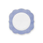 A TABLE  Assiette plate ROYAL YERSKE Bleu en porcelaine